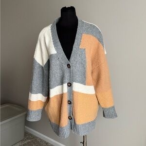 Love Riche Multicolor Patchwork Cardigan